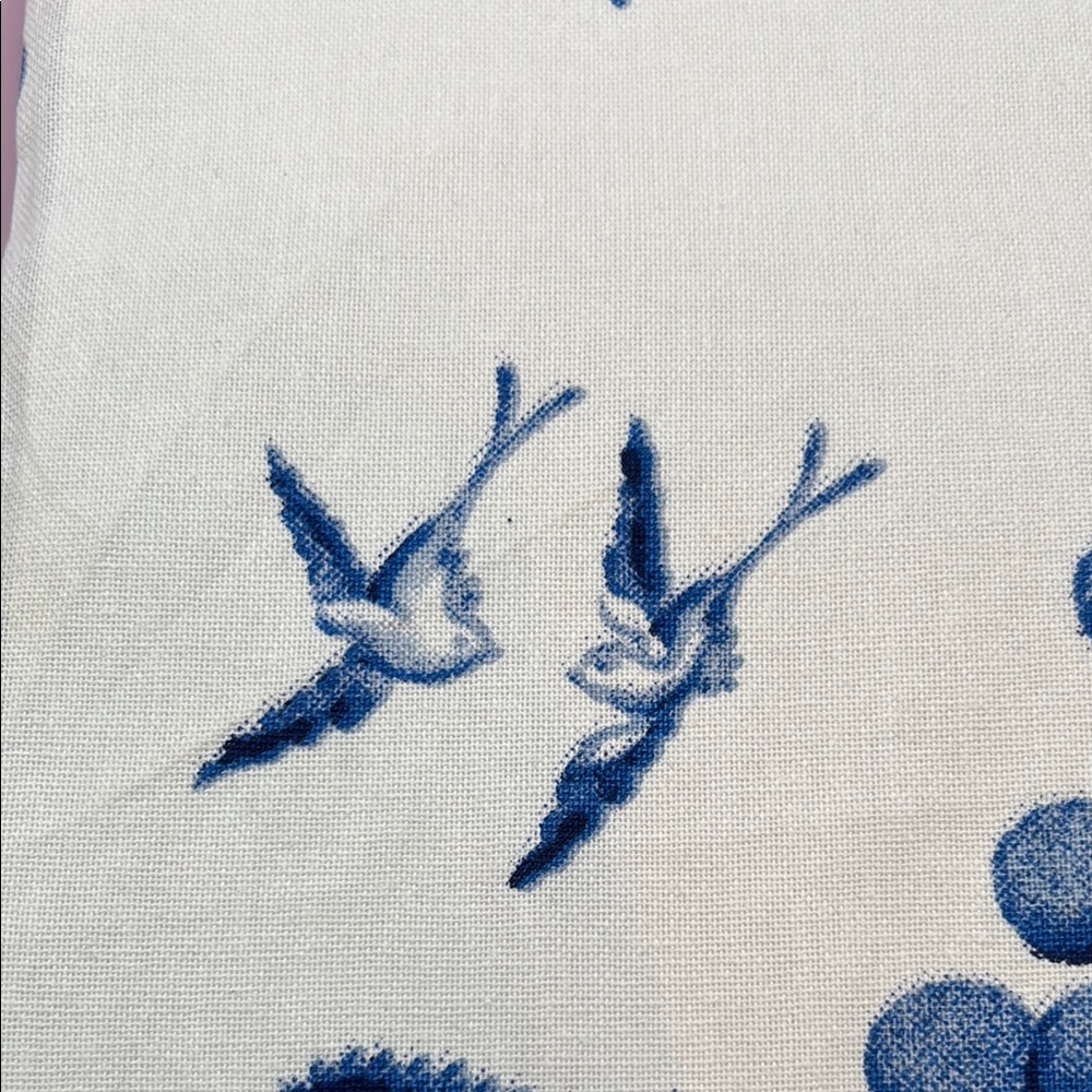 Two’s Company Blue &White Willow Dish Towels with Tassels - Set of 2 - Picture 9 of 11